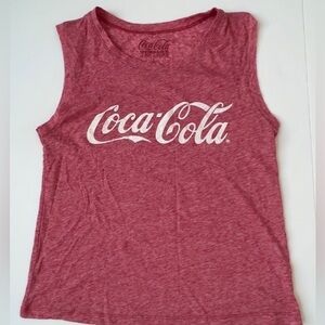 Coca Cola Heather Red Women's Logo Tank